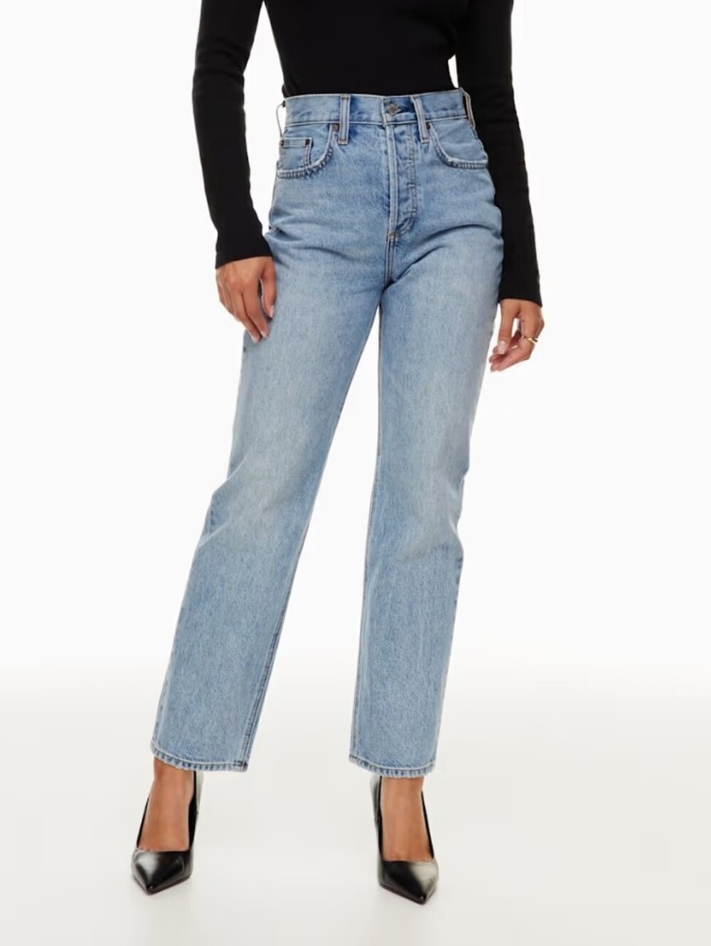 Aritzia Denim Forum The Joni High Rise Loose Jeans 28L 7 YRS Bleu Size 26